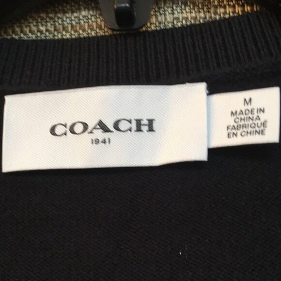 NWOT Coach 1941 cotton blend cardigan sweater - Picture 3 of 4